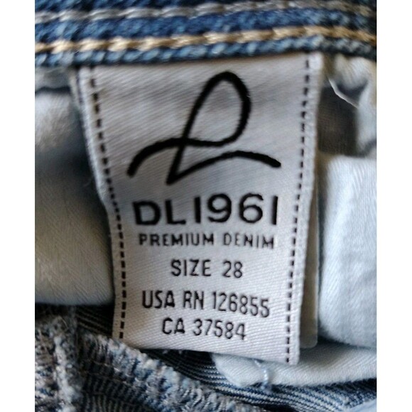 DL1961 Jeans 4 Way Stretch Angel Mid Rise Skinny Ankle 360 Comfort Size 28 - Picture 12 of 16